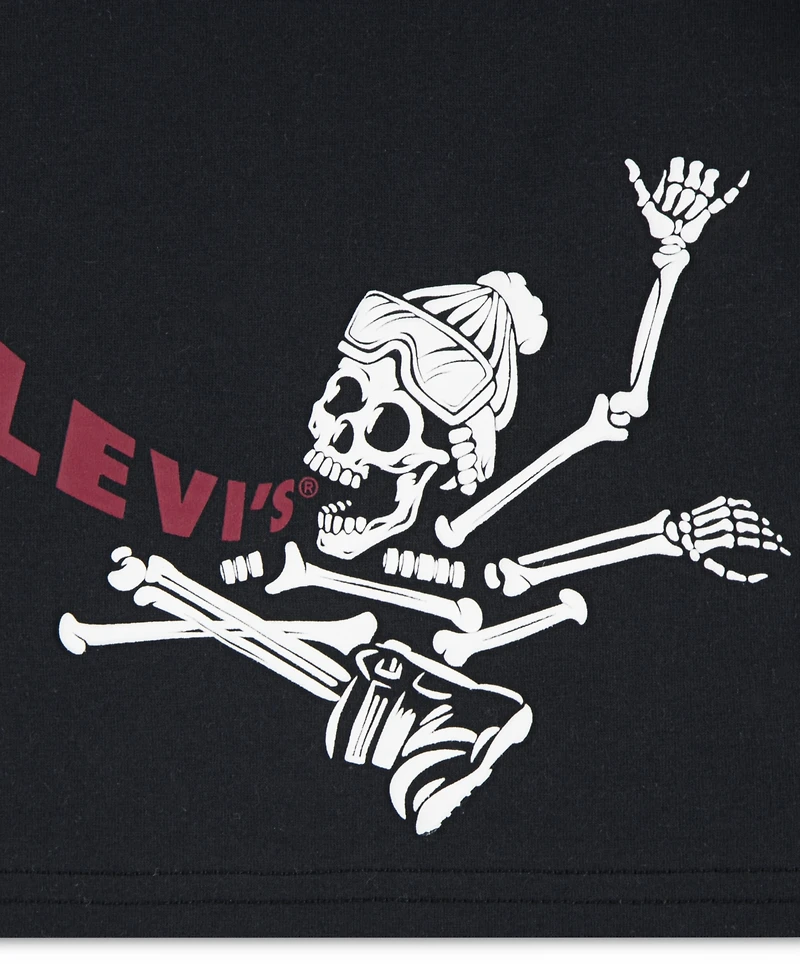 Levi's Little Boys Shredding Skeleton Short Sleeve T-Shirt