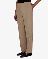 Alfred Dunner Women's Classic Corduroy Elastic Waist Short Length Pants