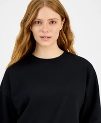 Id Ideology Women's Crewneck Vented-Hem Sweatshirt, Macy's Exclusive