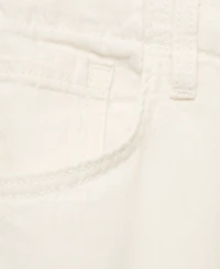 Mango Women's Belted Wide Leg Denim Pants