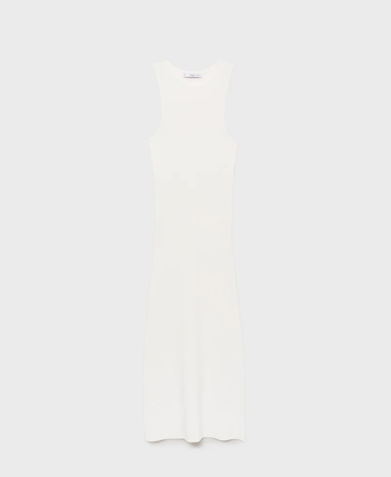 Mango Women's Halter-Neck Knitted Dress