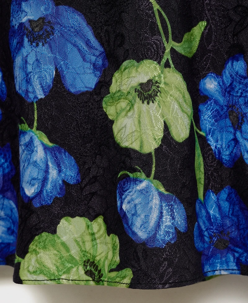 Mango Women's Floral-Print Long Skirt