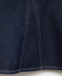 Mango Women's Denim Peplum Top