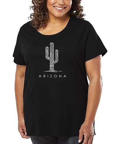 La Pop Art Plus Arizona Cities Word T-Shirt