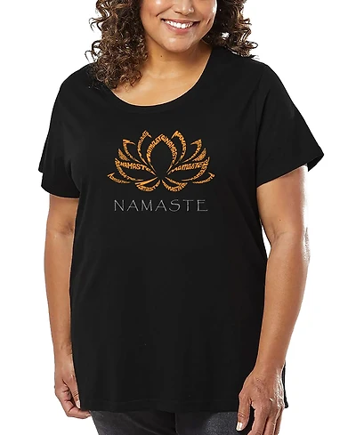 La Pop Art Plus Namaste Word T-Shirt