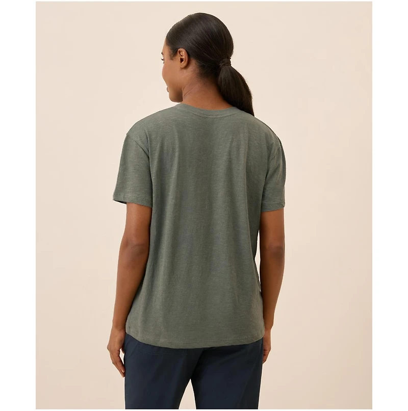 Pact Women's Organic Cotton Featherweight Slub Relaxed Tee