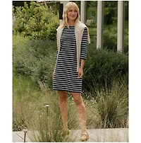 Pact Women's Organic Cotton Softspun Boat Neck Dress
