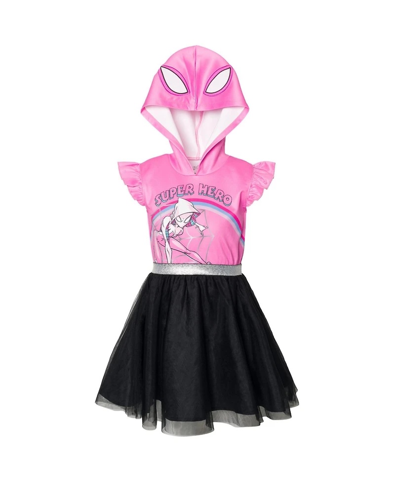 Marvel Spider-Man Spider-Gwen Mesh Cosplay Tulle Dress