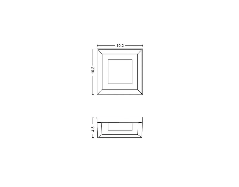 Philips Hue White and Color Ambiance Econic Outdoor Wall and Ceiling Light - Black