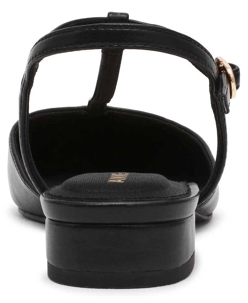 Anne Klein Women's Emily T-Strap Slingback Flats
