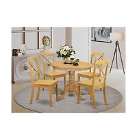 East West Furniture Dining Room Set Oak