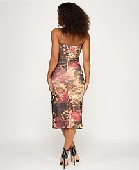 Katia Rae Juniors' Sleeveless Midi Dress