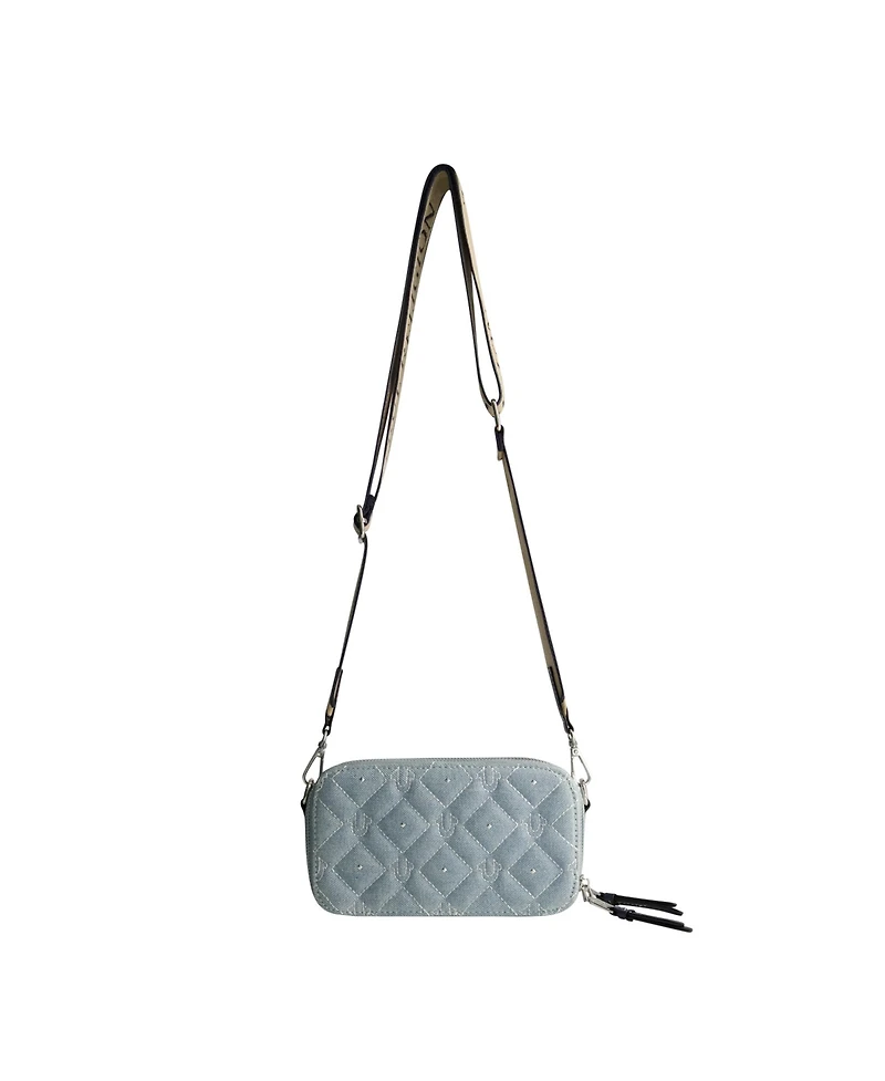 True Religion Studded Denim Camera Bag