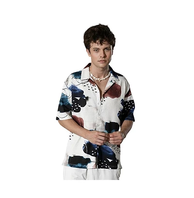 Campus Sutra Abstract Blob Oversized Shirt