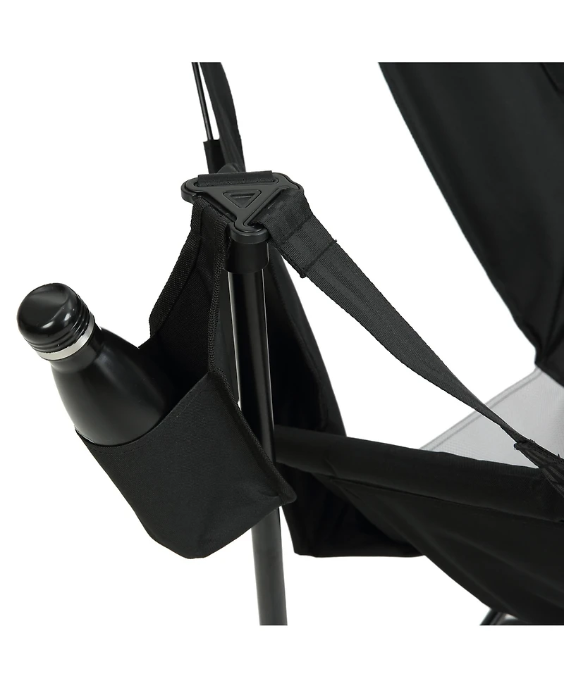 Hammock Camping Chair, Folding Portable Rocking Chair, Aluminum Alloy Adjustable Back Swinging Chair with Pillow Cup Holder, Recliner with Carry Bag f