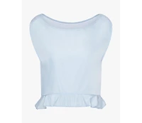 WeWoreWhat Boat Neck Ruffle Top