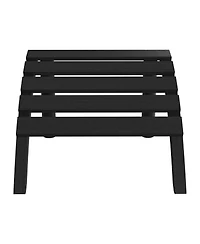 Outdoor Patio Hdpe Adirondack Ottoman Footrest