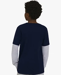 Champion Big Boys Layered-Look Graphic T-Shirt