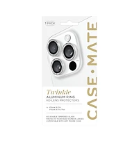 Case-Mate Aluminum Ring Camera Lens Glass Protector for Apple iPhone 16 Pro / Max