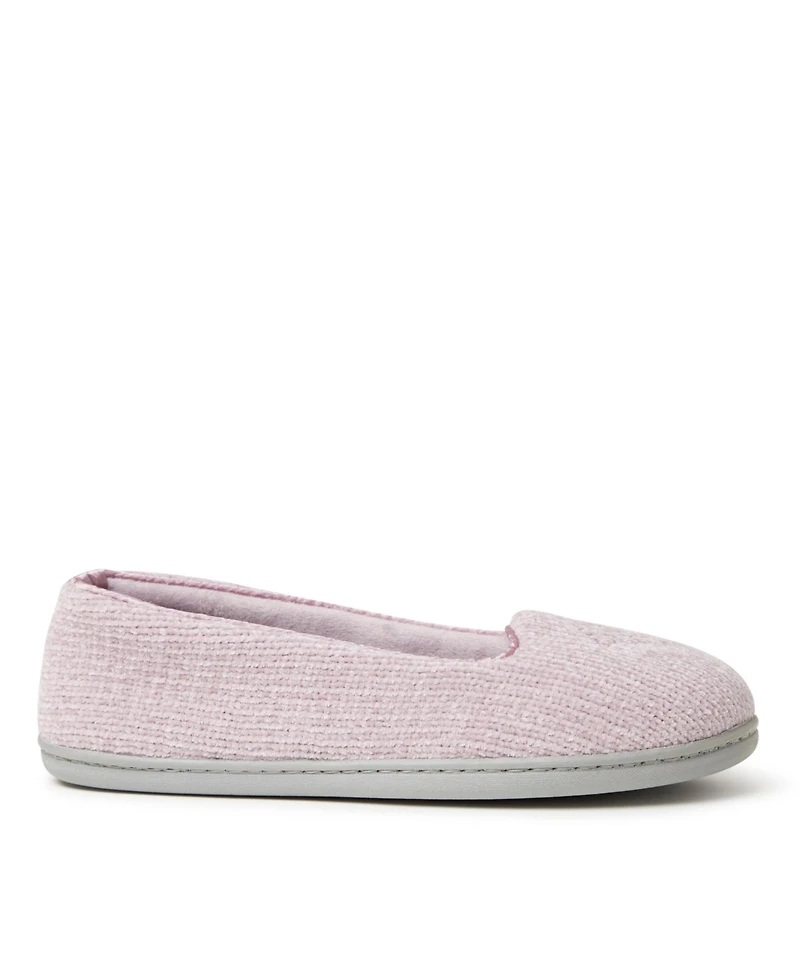Dearfoams Women's Rebecca Chenille Closed Back House Slipper