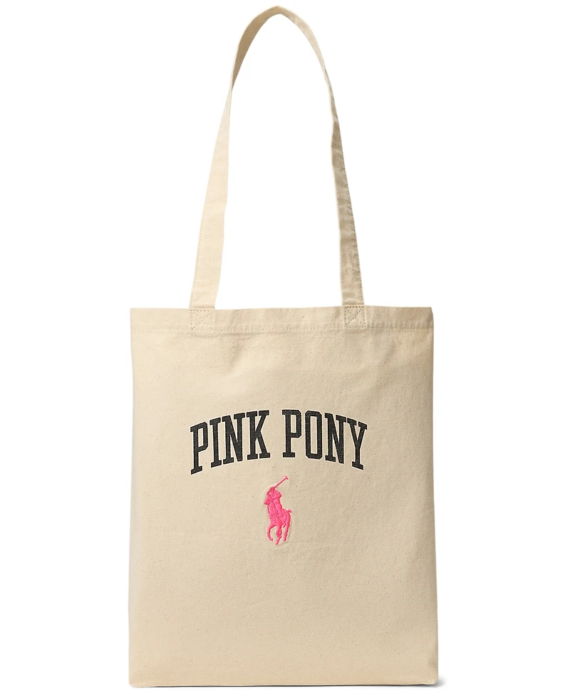 Polo Ralph Lauren Men's Pink Pony Twill Shopper Tote