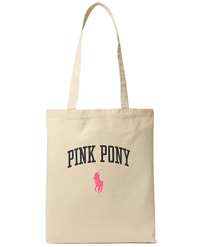 Polo Ralph Lauren Men's Pink Pony Twill Shopper Tote