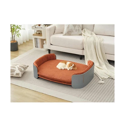 Aostirmotor Cat Couch Bed with Removable Mattress Cover Suitable for Mid Animal