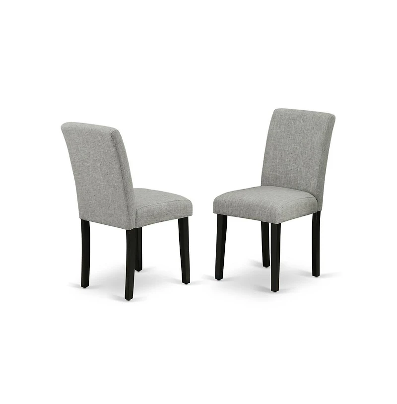 East West Furniture Dining Room Set Black