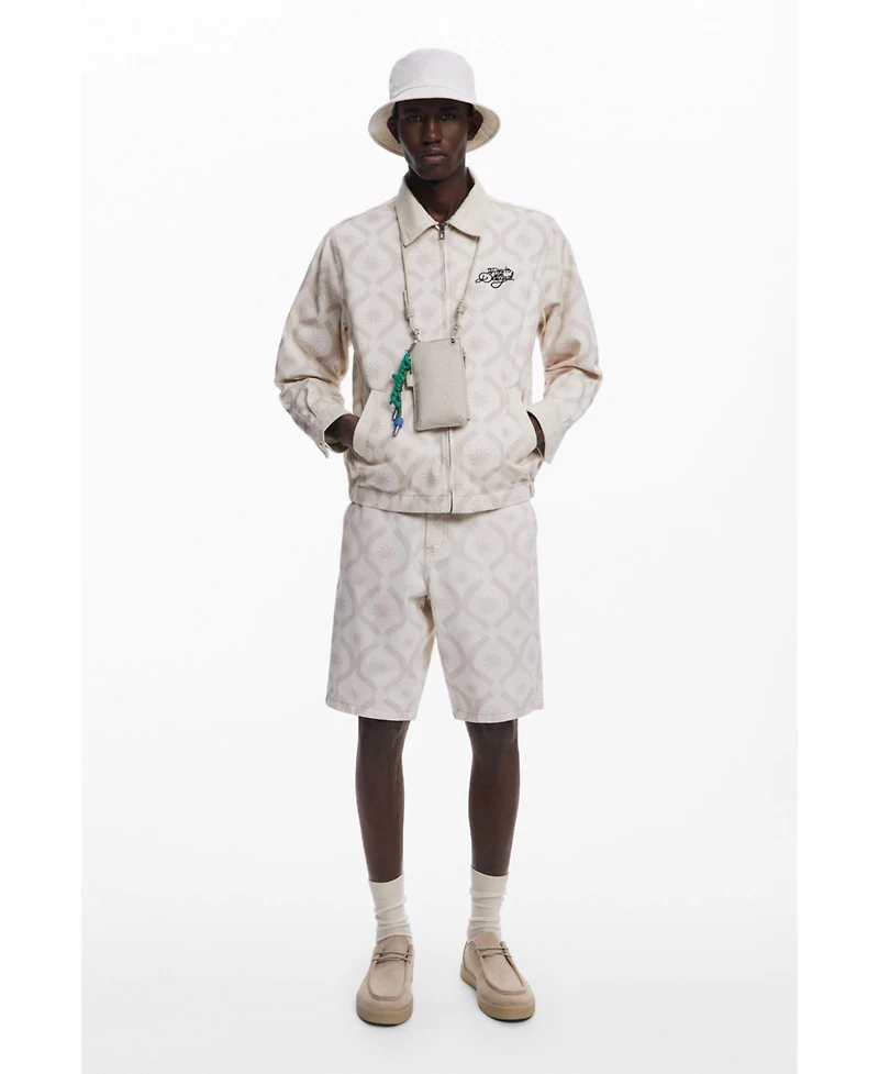 Desigual Men's Jacket with sun borders
