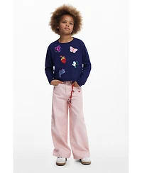 Desigual Girls Girls's T-shirt with applique shapes