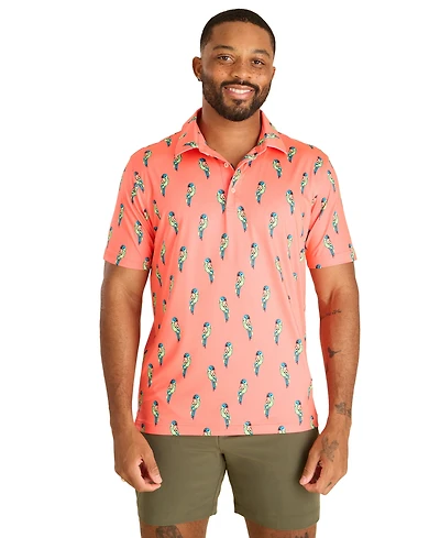 Chubbies Men's The Talk Of Tropics Performance Polo Shirt