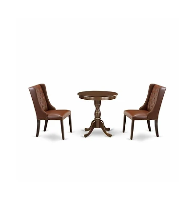 East West Furniture 3-Pc Dining Set