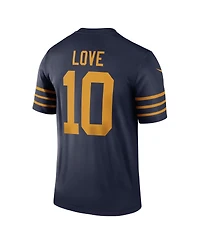 Nike Men's Jordan Love Navy Green Bay Packers The 1923 Classic Legend Player Dri-fit Jersey