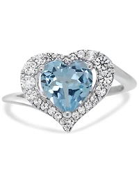 Women's Heart Ring Sterling Silver