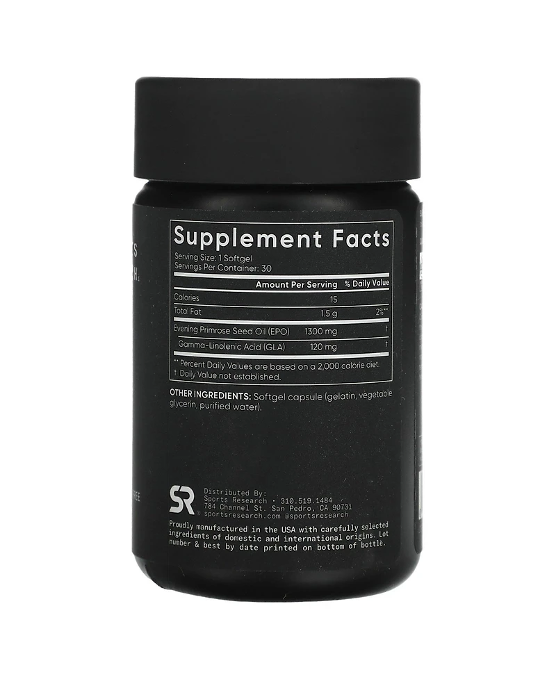Sports Research Evening Primrose 1 300 mg