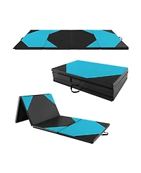 Akiudex 10FT Folding Gymnastics Mat with 2inch Foam and Pu Cover for Home and Studio
