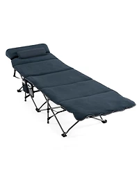 Akiudex Folding Camping Cot with Mattress and Carry Bag