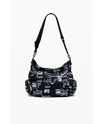 Desigual Women's Medium newspaper shoulder bag
