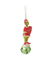 Jim Shore Grinch on Bell Dated 2025 Ornament