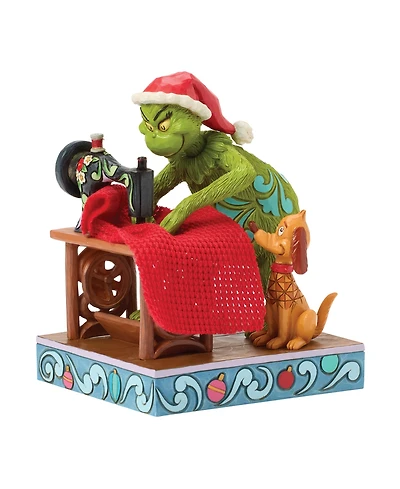 Jim Shore Grinch Sewing Santa Figurine