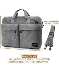 15.6 inch Laptop Shoulder Bag, Slim Shockproof Computer Sleeve Notebook Ultrabooks Carrying Case Handbag Cover Fit for Acer Asus Dell Lenovo Hp Toshib