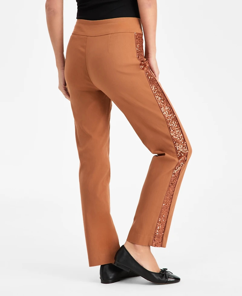 Jm Collection Women's Side-Sequin Cambridge Pants, Macy's Exclusive