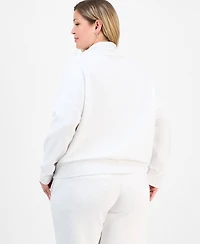And Now This Trendy Plus Scuba 1/4-Zip Sweatshirt, Macy's Exclusive