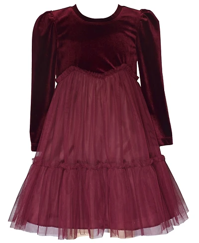 Bonnie Jean Little and Toddler Girls Velvet Ballerina Dress