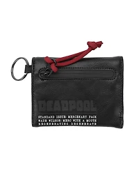 Marvel Men's Deadpool Tri-Fold Wallet With Snap Closure