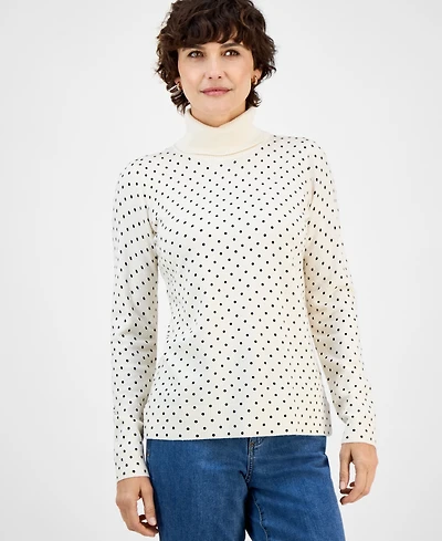 Style & Co Women's Long-Sleeve Turtleneck Sweater, Created for Macy's