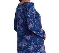 Miss Elaine Women's Long Sleeve Printed Night Dress
