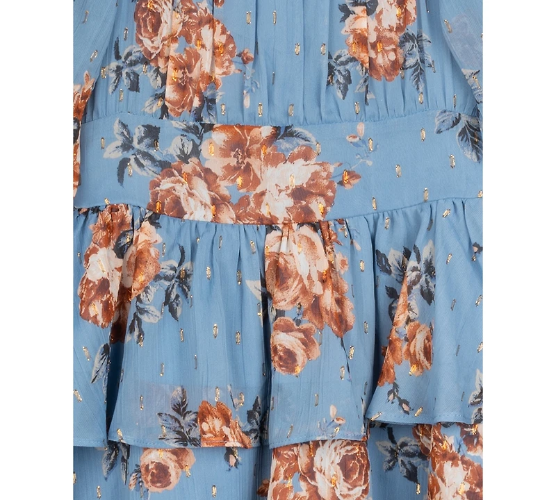Rare Editions Big Girls 2-Piece Chiffon Bow and Dress Set