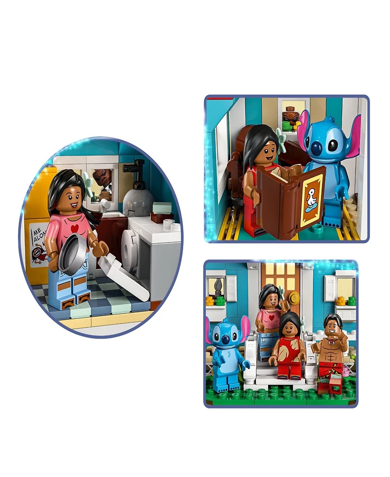 Lego Disney Lilo and Stitch Beach House Building Toy 43268, 834 Pieces