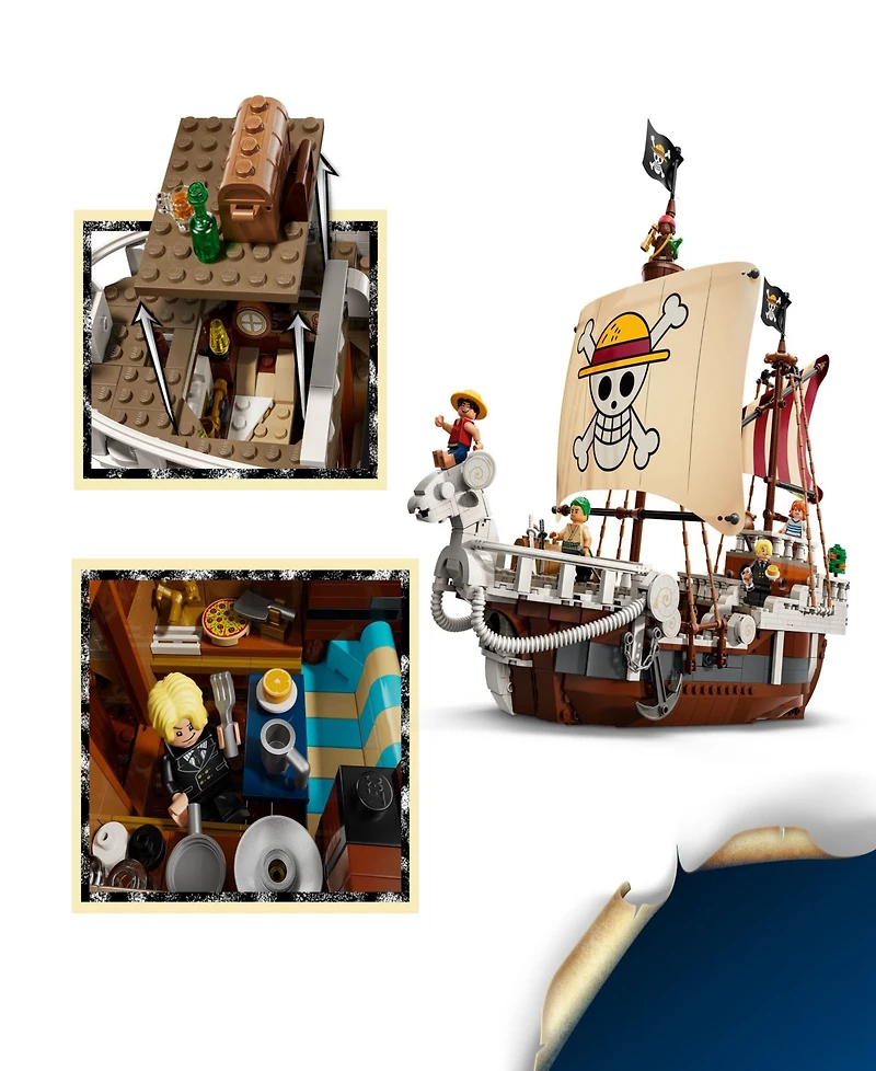 Lego One Piece The Going Merry Pirate Ship 75639, 1376 Pieces